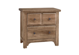 Cool Farmhouse 2 Drawer Night Stand by Vaughan-Bassett 800-227