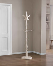 Load image into Gallery viewer, Hardwood Antique White Coat Stand by Tennessee Enterprises 8807EAW
