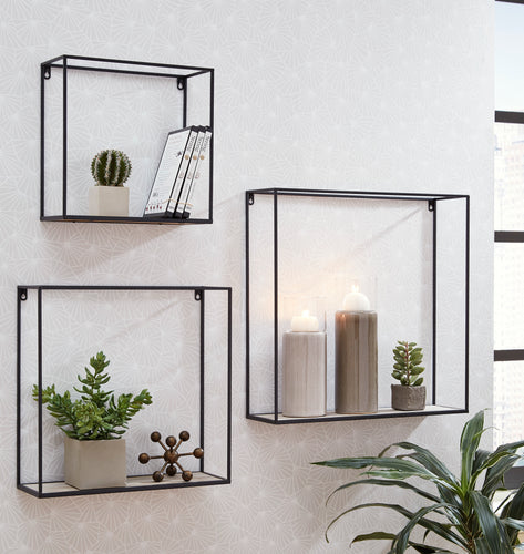 Efharis Wall Shelf (Set of 3) by Ashley Furniture A8010248 Discontinued