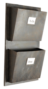Metal 2 Slot Industrial Mailbox by Linon/Powell AHW-M1241-1