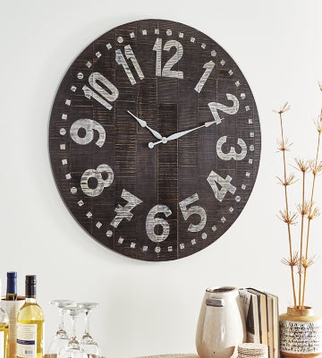 Brone Wall Clock by Ashley Furniture A8010167