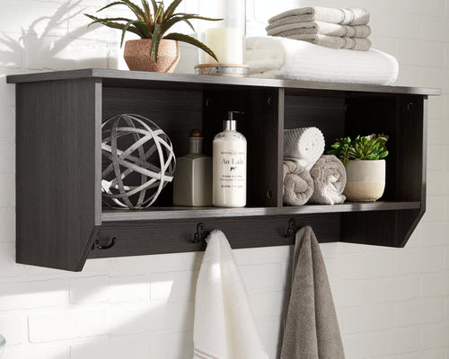 Mansi Gray Wall Shelf by Ashley Furniture A8010270 Discontinued
