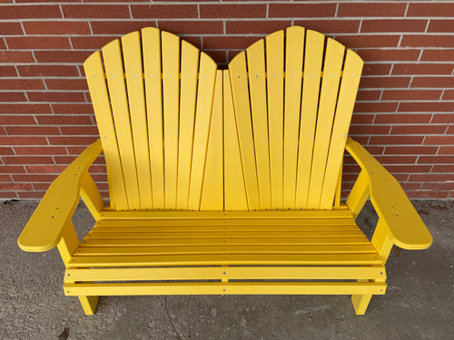 Adirondack Bench Loveseat by Nature's Best ABL48-YW Yellow
