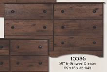 Load image into Gallery viewer, Aspen Oak 59” 6 Drawer Dresser by Perdue 15586-Discontinued