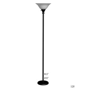 Black Torchiere Metal Floor Lamp by Cal Lighting BO-213-BK
