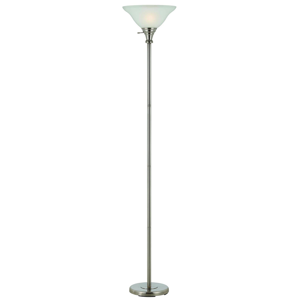 Brushed Steel Tochiere Metal Floor Lamp by Cal Lighting BO-213-BS