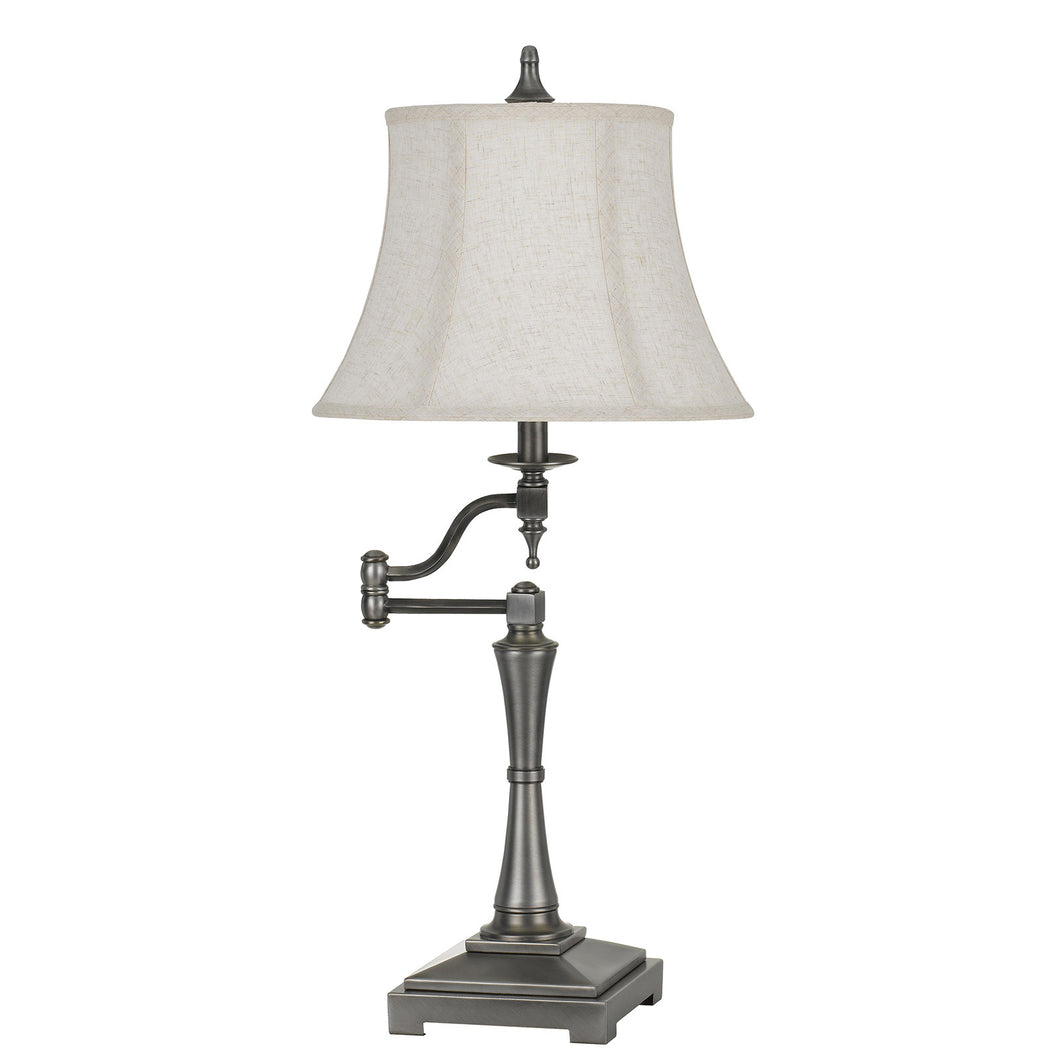 Madison Metal Swing Arm Table Lamp by Cal Lighting BO-2443SWTB-AS
