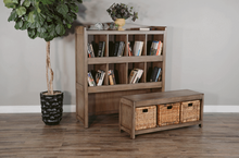Load image into Gallery viewer, Accents Storage Bookcase with Trundle Bench by Sunny Designs 2993BU