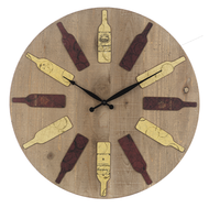 Wine Bottle Wall Clock by Ganz CB172307