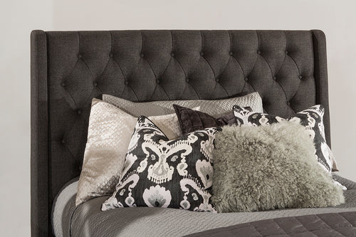 Churchill Upholstered King/Cal King Headboard by Hillsdale Furniture Discontinued 2299­-672 Onyx Linen