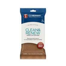 Load image into Gallery viewer, Clean &amp; Renew for Leather - Wipes by Guardsman