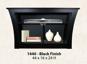 Media Console in Solid Black by Perdue 1443