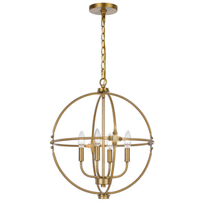 Sheffield Metal Chandelier by Cal Lighting FX-3792-4