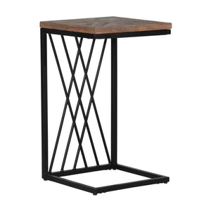 Kane Creek Wood/Metal C-Shaped Accent Table by Hillsdale Furniture 5293-882 Brown