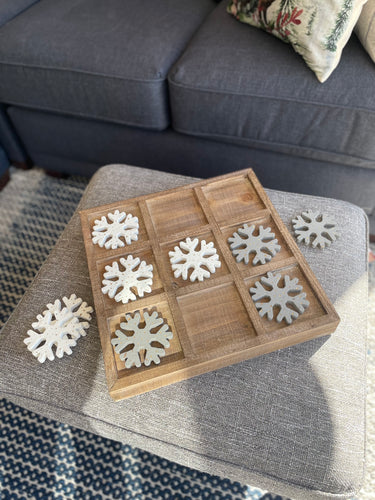 Snowflake Tic-Tac-Snow Tabletop Board by Ganz CX176434