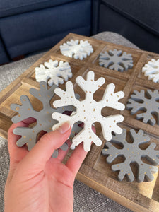 Snowflake Tic-Tac-Snow Tabletop Board by Ganz CX176434