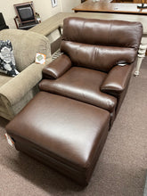 Load image into Gallery viewer, Miles Leather Chair by La-Z-Boy Furniture 237-692 LB178178 Walnut Discontinued leather &amp; style