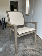 Bazza Sling Stacking Cafe Chair w/ Polymer Arms by Telescope Casual Z41J80904