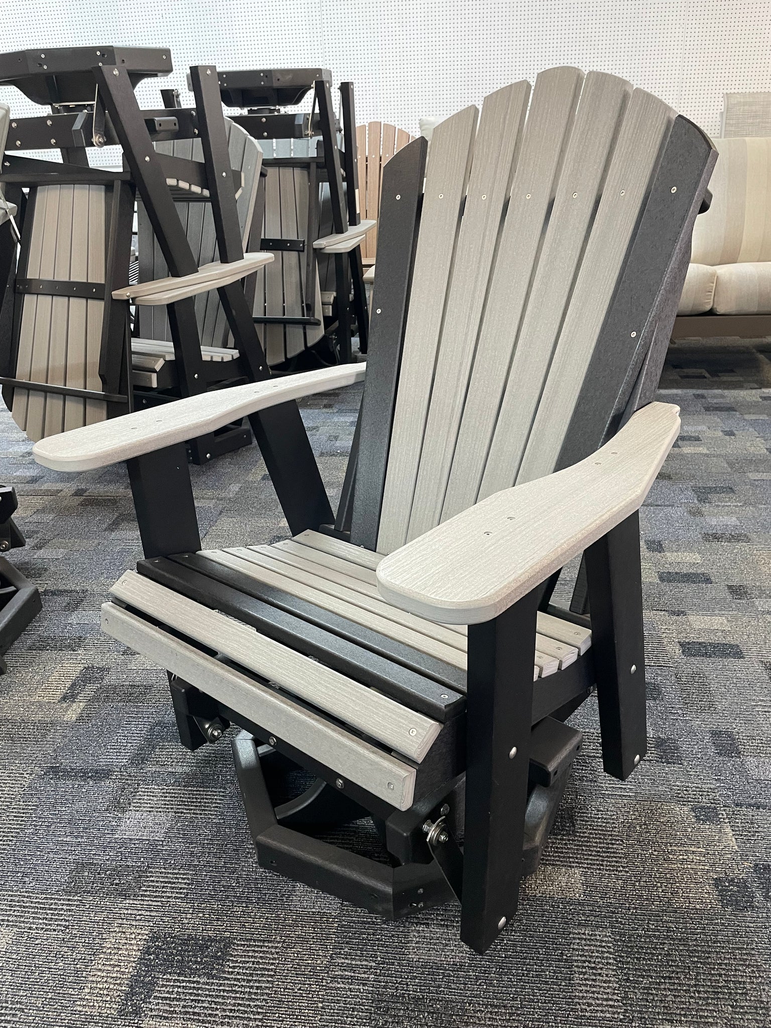 Swivel glider adirondack clearance chair