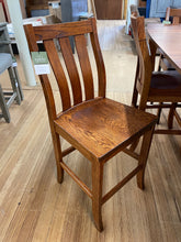 Load image into Gallery viewer, Oak 24&quot; Washington Bar Chair by Woodco Furniture 2220BS24OAK AO