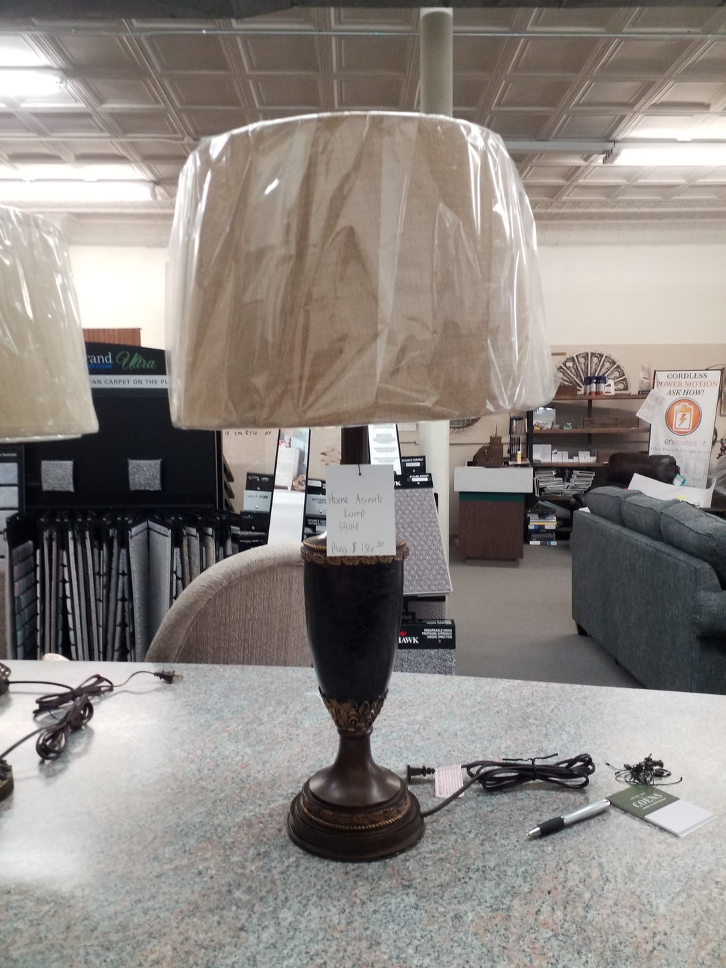 Black and Bronze Table Lamp by Home Accents 3404