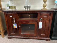 Oak Deluxe TV Stand by American Heartland 63847CB Classic Bourbon