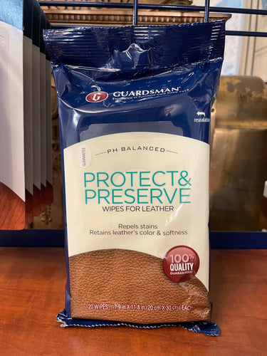 Protect & Preserve for Leather - Wipes by Guardsman