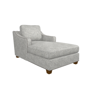 Cleo 2-Arm Chaise w/ Storage by La-Z-Boy Furniture 2SC-605 D185353 Steel