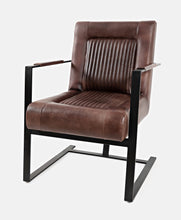 Load image into Gallery viewer, Maguire Leather Sled Accent Chair by Jofran MAGUIRE-CH-DKSIENNA