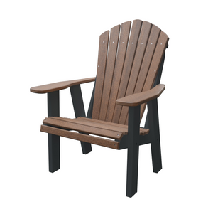 Adirondack Chair by Nature's Best AC-MHBL-SOLID Mahogany Wood Grain on Black in Solid Two-Tone