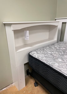 White Twin Bookcase Headboard by Perdue 14031B-Discontinued