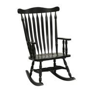 Antique Rocker-Black by Tennessee Enterprises 5903BA Discontined