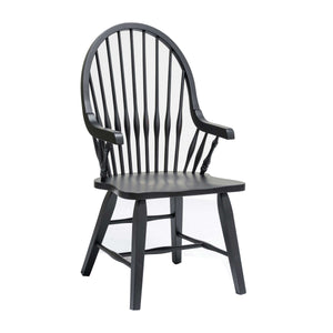 St. Michael Windsor Arm Chair-Black by Tennessee Enterprises SM002B