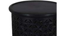Load image into Gallery viewer, Global Archive Decker Small Drum Table by Jofran 1730-1716AB Antique Black