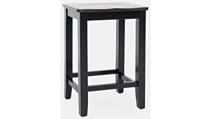 Asbury Park Backless Saddle Stool in Black by Jofran 1846-BS175KD