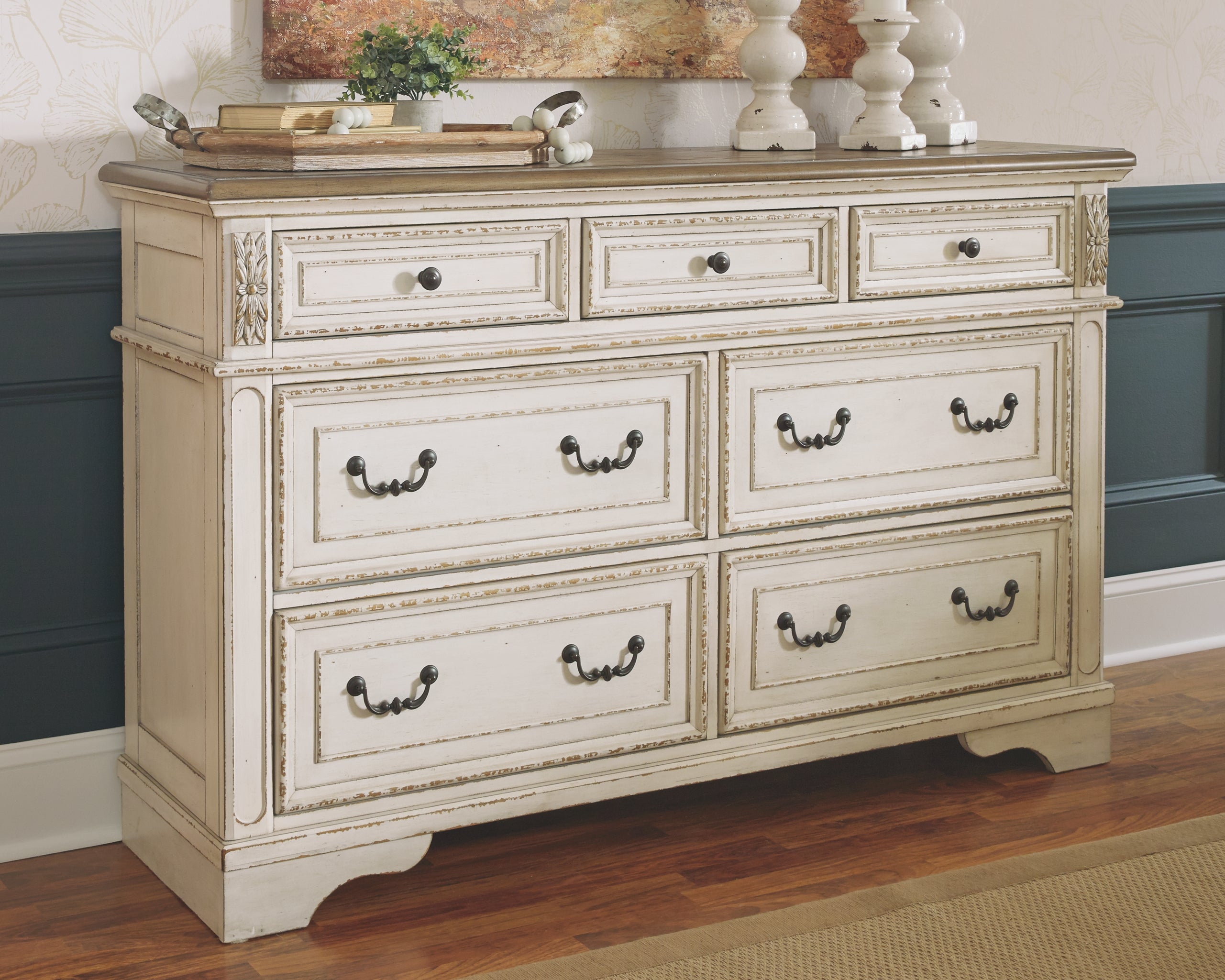 Ashley furniture store white sideboard