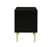Load image into Gallery viewer, Gwyneth Glam Black 2 Drawer Night Stand by Linon/Powell 21315BLK01U