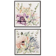 Watercolor Succulent (2pc Set) Wall Decor by Ganz CB173357