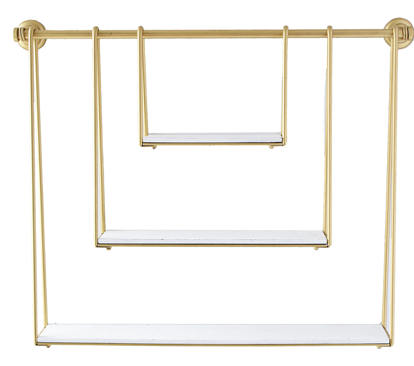 Gold Three Tier Swing Shelf by Ganz CB176417