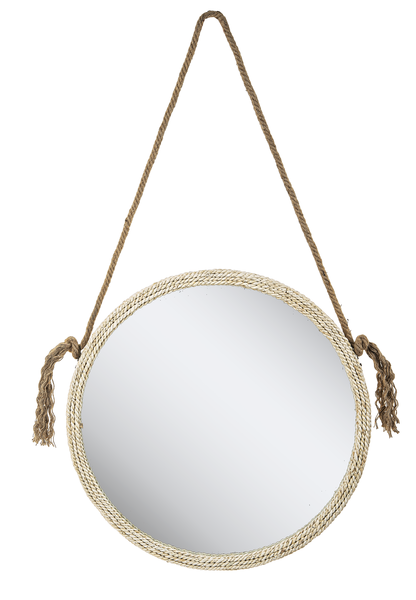 Hanging Rope Framed Wall Mirror by Ganz CB176761