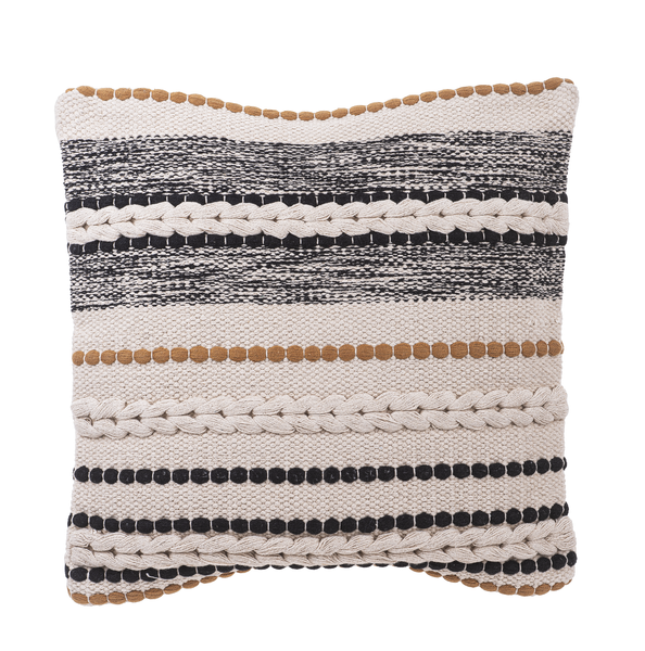 Bobble & Braid Striped Pillow by Ganz CB177598