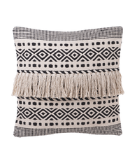 Load image into Gallery viewer, Black &amp; White Tribal Striped Pillow by Ganz CB177599