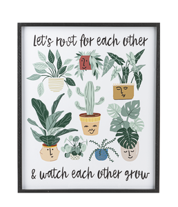 "Let's Root for Each Other" Plant Wall Decor by Ganz CB178325