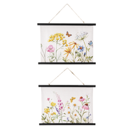 Butterfly Garden Rolled Canvas Wall Decor by Ganz CB178585