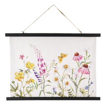 Load image into Gallery viewer, Butterfly Garden Rolled Canvas Wall Decor by Ganz CB178585