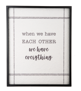 We Have Everything Wall Decor by Ganz CB179165