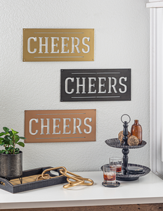 "Cheers" Laser Cut Sign  by Ganz CB179319 - Each sold separately