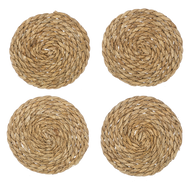 Natural Woven Coaster (4pc Set) by Ganz CB180793