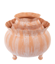 Load image into Gallery viewer, Round (3pc) Tapered Terracotta Finish Planters by Ganz CB181705