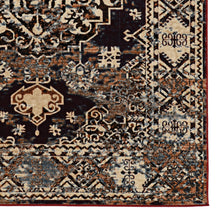 Load image into Gallery viewer, Vintage Nain Beige &amp; Blue 2&#39;x10&#39; Rug by Linon/Powell RUGVT4621